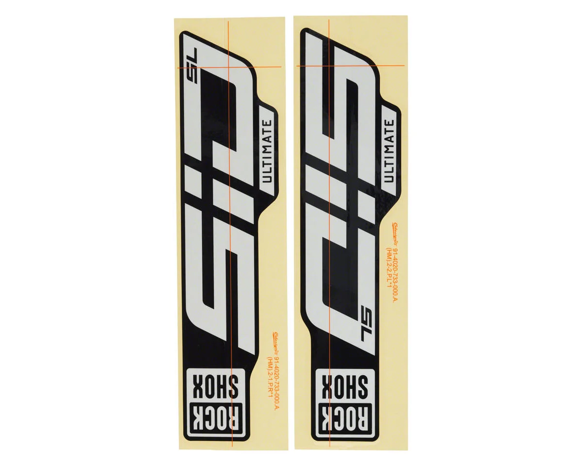 RockShox Fork Decal Kit (SID SL Ultimate) (Foil Black) (27.5/29")
